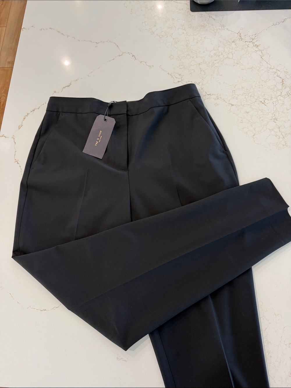 rag & bone Charcoal black Tapered Ponte Pants